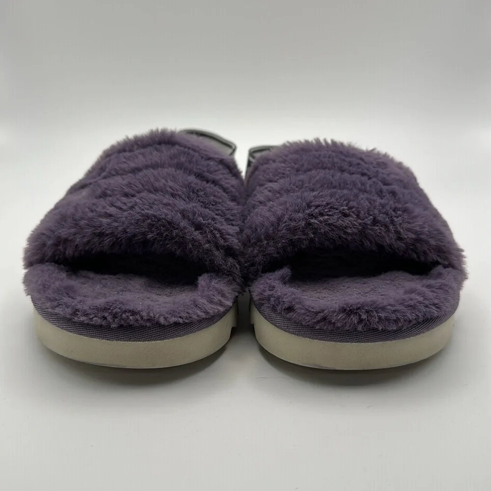 Koolaburra by UGG Girl Fuzzy‎ Back Strap Slippers in Purple Size 4